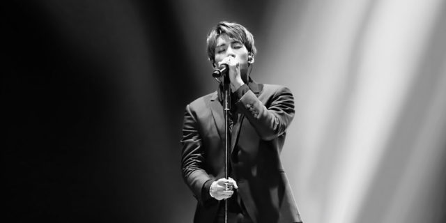 Jonghyun performing onstage