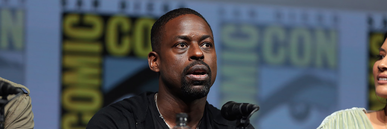 Sterling K. Brown speaking on a panel