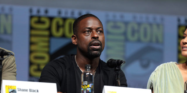 Sterling K. Brown speaking on a panel