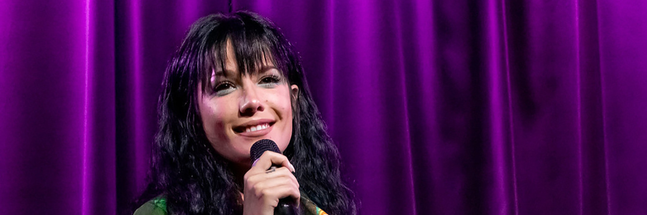 What's Missing From Coverage of Halsey's Egg Freezing Announcement Halsey speaking at an event