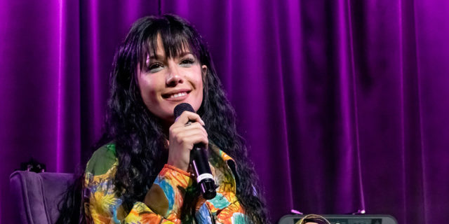 What's Missing From Coverage of Halsey's Egg Freezing Announcement Halsey speaking at an event