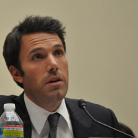 Ben Affleck talks while on a panel