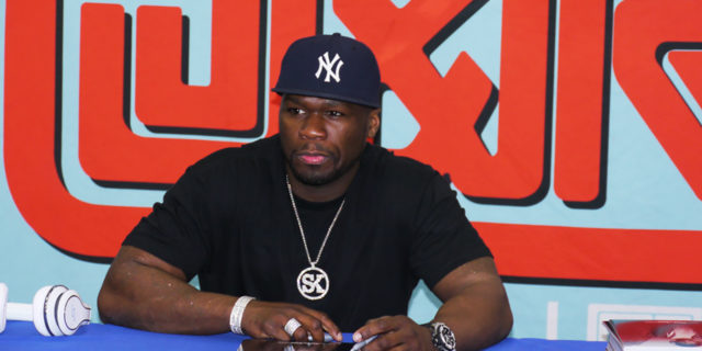 50 cent at a meet and great.