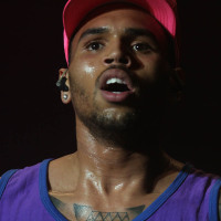 Chris Brown performing onstage