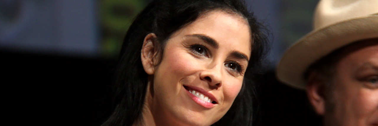 Sarah Silverman Plays Mother With Depression in Film 'I Smile Back' Sarah Silverman smiles at ComicCon