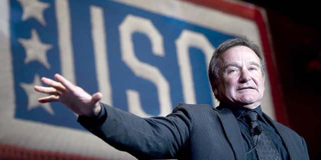 Robin Williams' Wife Breaks Silence on 'Monster' Disease He Was Battling Robin Williams performs for the U.S. troops
