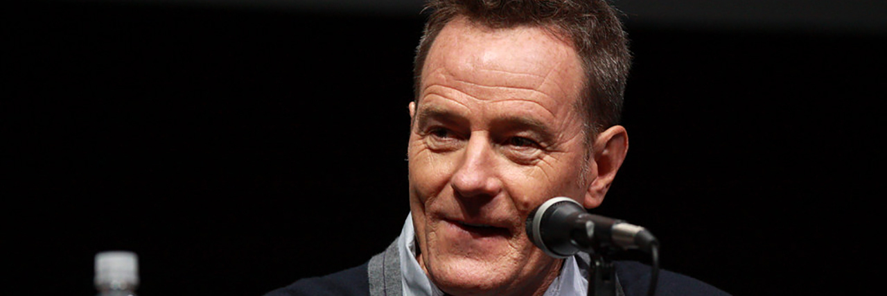 Bryan Cranston on a panel.