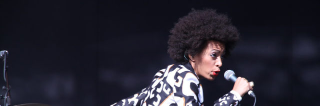 Solange Knowles performing onstage