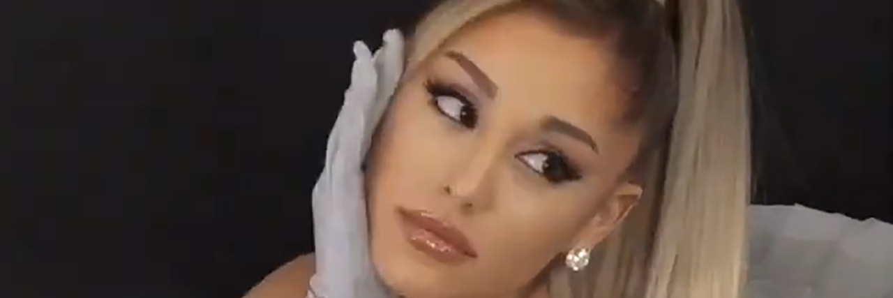 Ariana Grande Shares Her Brain Scan to Show What PTSD 'Looks Like' Ariana Grande sits down in a poofy dress on the red carpet