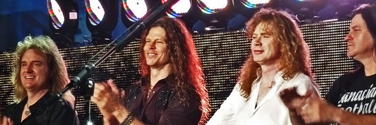 Megadeth Band Member Dave Mustaine Tests Positive for Lyme Disease Megadeth Band together onstage