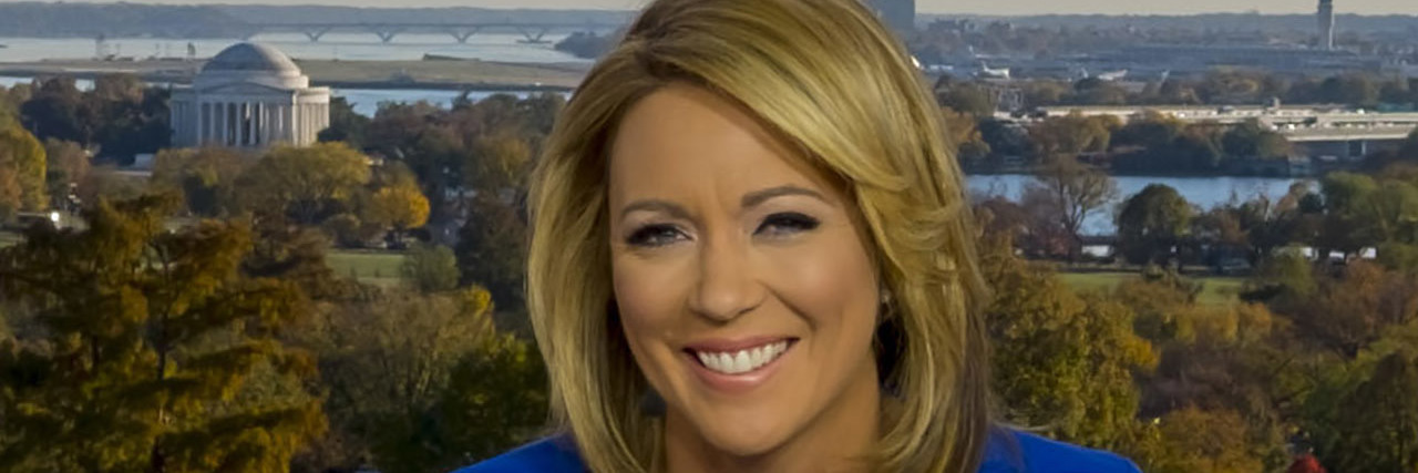 CNN Anchor Brooke Baldwin Left Mid-Show Due to Ocular Migraine Brooke Baldwin smiles while wearing a blue dress at her CNN desk