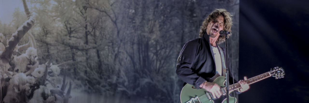 Music Therapy Program Started in Honor of Chris Cornell Chris Cornell sings and plays his guitar onstage