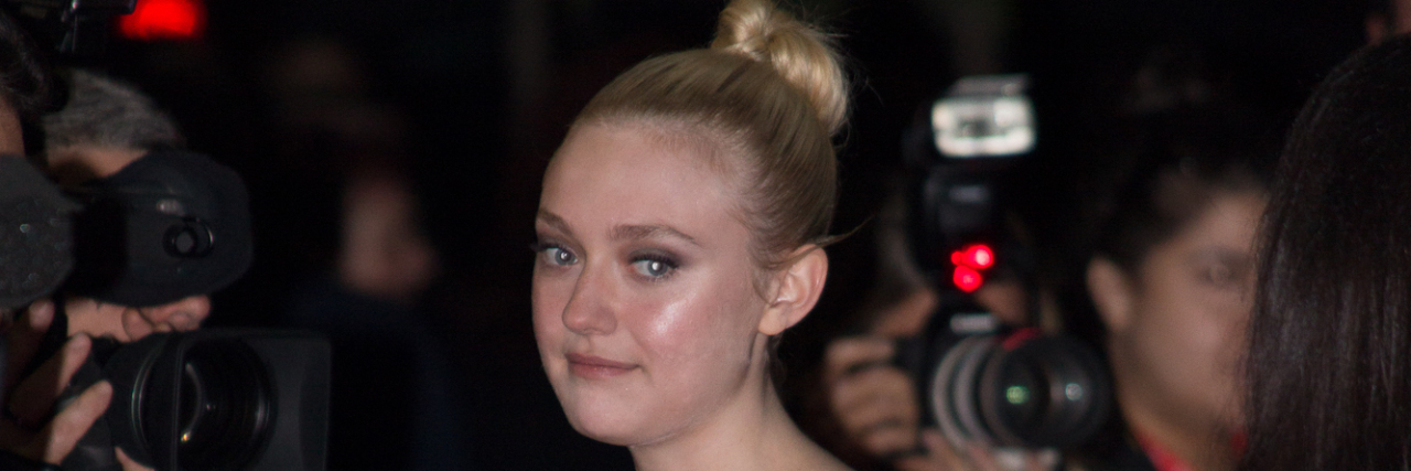 Dakota Fanning on a red carpet