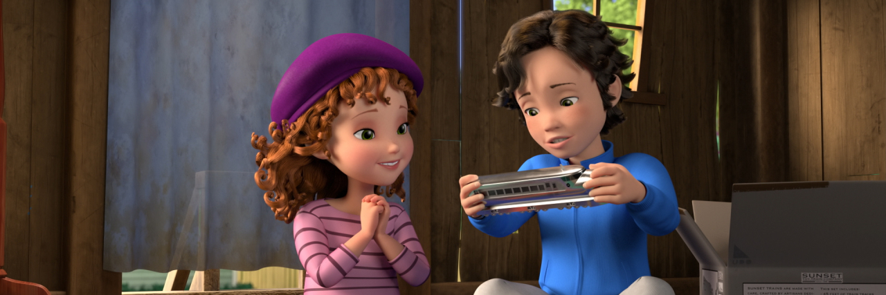 Kids' TV Show 'Fancy Nancy' Spotlights Autism Inclusion in New Episode FANCY NANCY - "Nancy's New Friend" - Nancy learns about autism when she befriends Lionel's favorite cousin Sean. This episode of "Fancy Nancy" airs Thursday, April 2 (8:00-8:30 A.M. EDT) on Disney Channel. (Disney Junior)