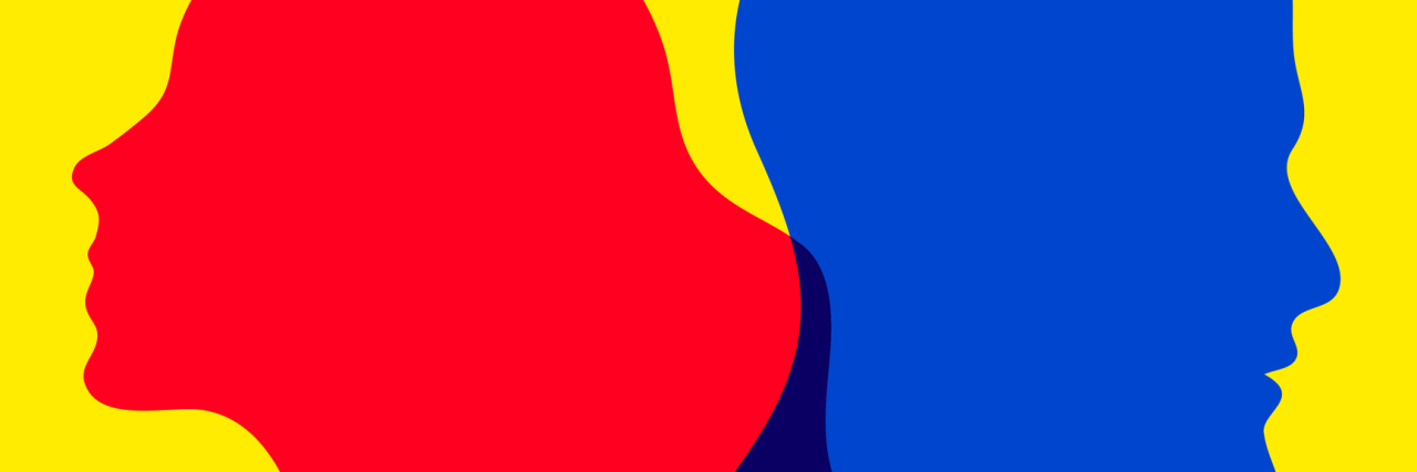 Navigating My Relationship With My Brother Who Has Schizophrenia silouette of a woman and a man