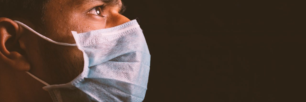 A Mental Health Worker in India Shares Her Worries About COVID-19 An Indian man wearing a mask