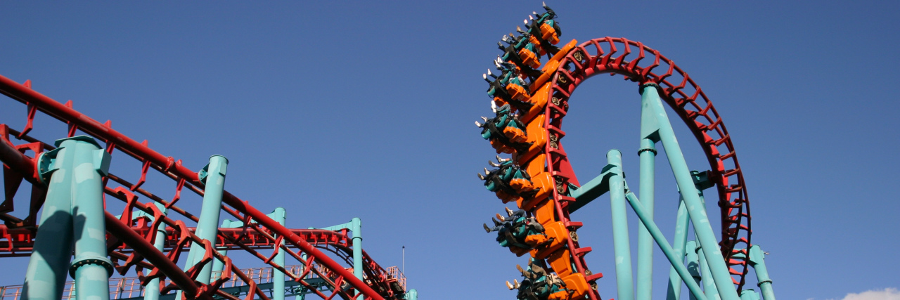 How Life With Epilepsy Can Be Like a Roller Coaster Ride Red roller coaster.