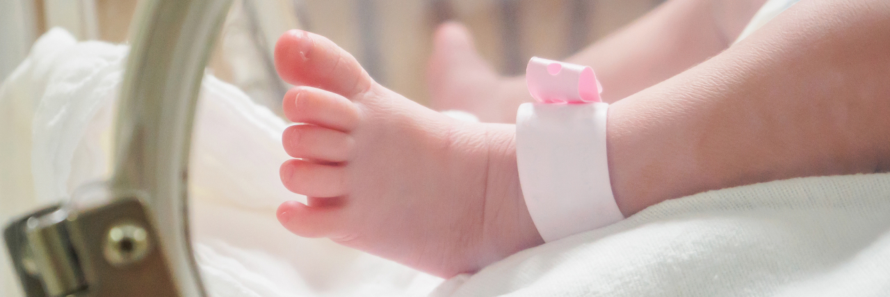 To Mothers With Babies in the NICU During the COVID-19 Pandemic Newborn baby inside incubator.