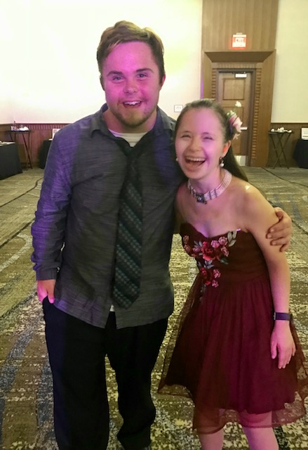 Caden and Yassy going to a dance prior to the pandemic.