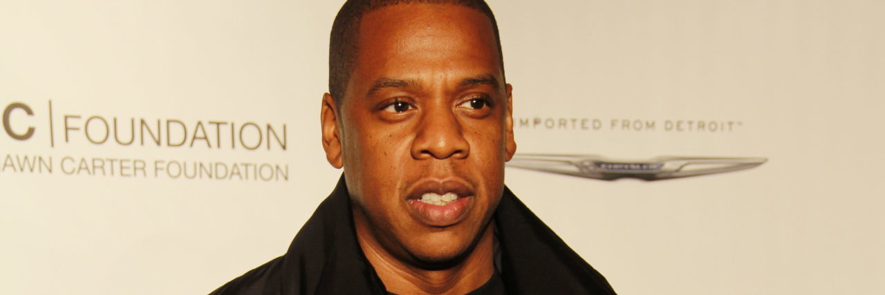 Jay-Z Raps About Seeing a Therapist on '4:44,' Twitter Reacts Jay-Z, dressed in black, at an event for his foundation