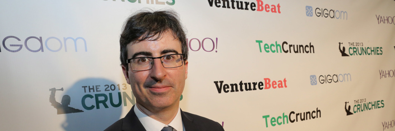 What John Oliver Missed About the Opioid Addiction Epidemic John Oliver backstage at the Crunchies 2013. Photo by Max Morse for TechCrunch.