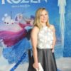 Kristen Bell in a gown at the Frozen premier