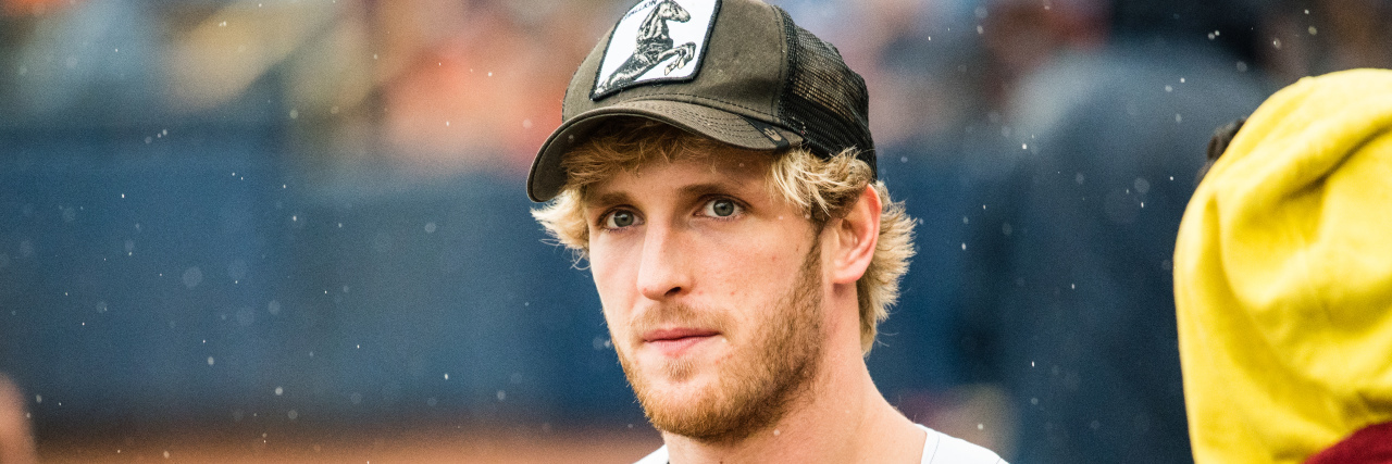 Did Logan Paul Actually Donate $1 Million to Suicide Prevention? A photo of Logan Paul at a baseball game