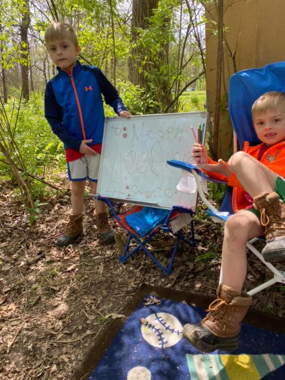 children learning outside 