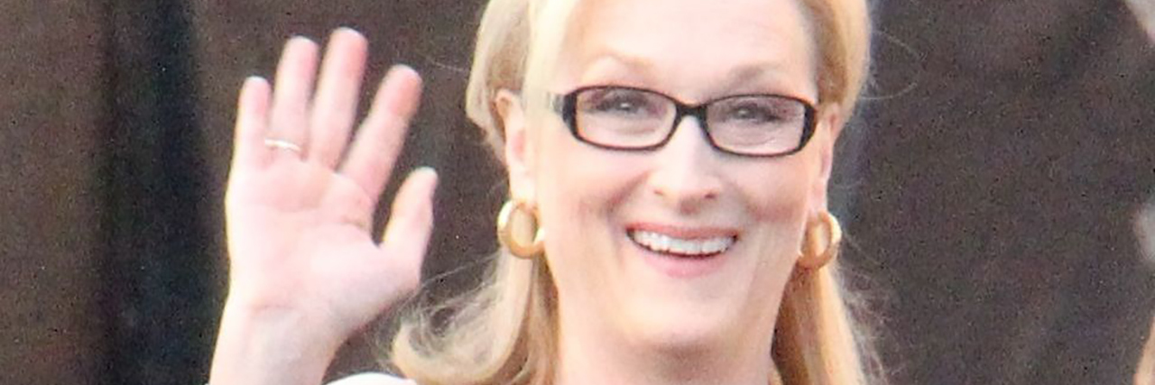 Meryl Streep on the red carpet at the 2014 SAG Awards