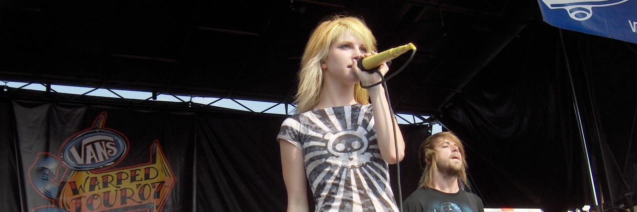 Hayley Williams performs onstage with the band Paramore