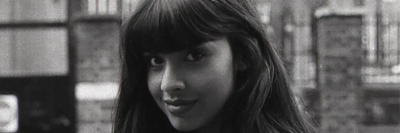 Jameela Jamil Contemplated Suicide After Being Accused of Munchausen A black and white photo of Jameela Jamil