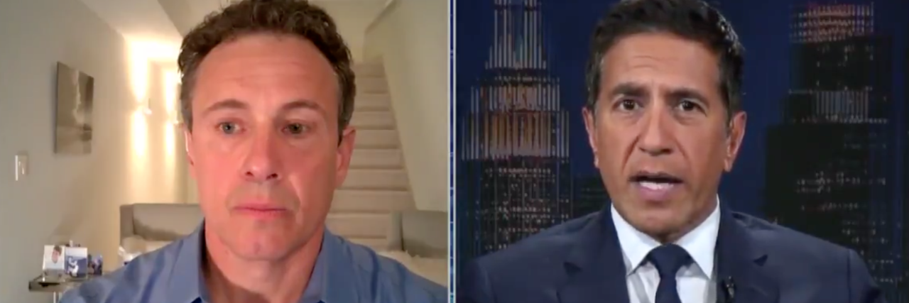 Chris Cuomo Shares How COVID-19 Is Hurting His Mental Health Chris Cuomo and Dr. Sanjay on CNN