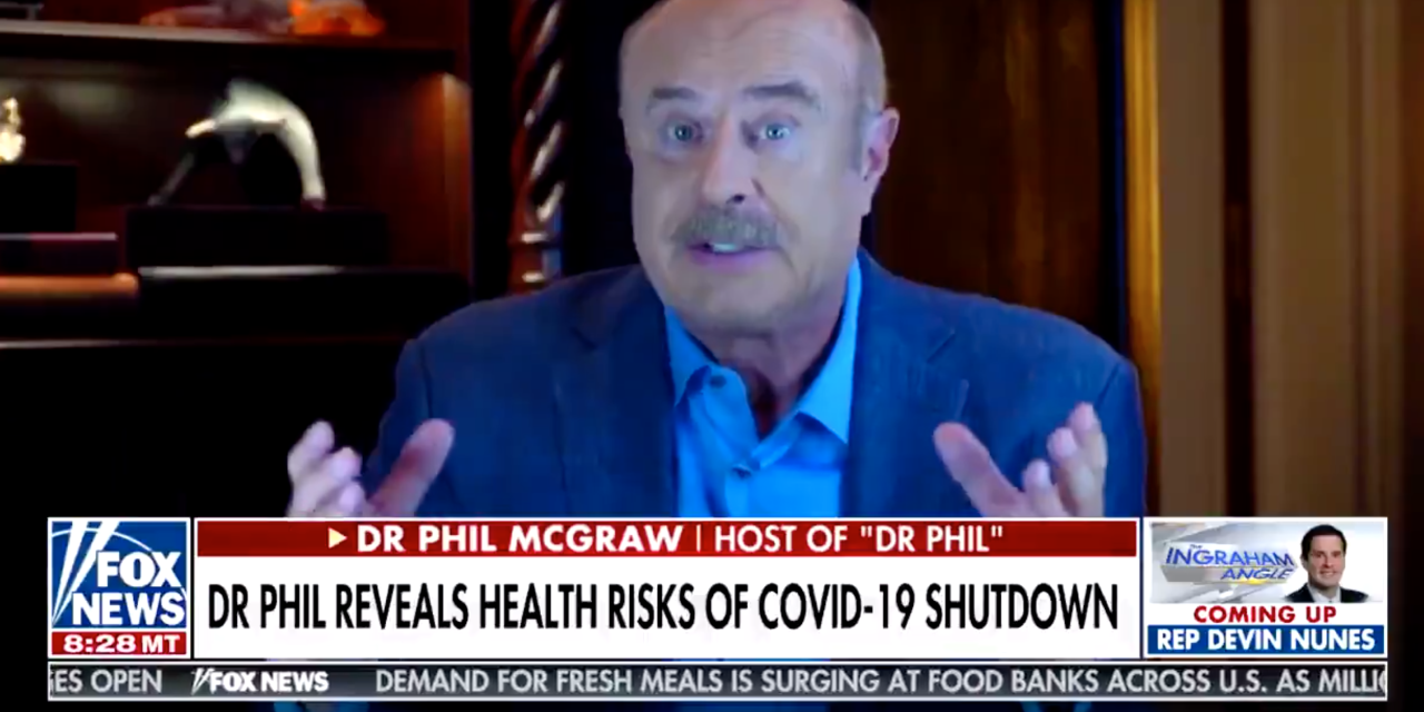 Dr. Phil Just Compared COVID-19 Fatalities to Yearly Swimming Pool Deaths