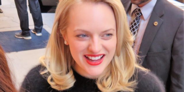 Elizabeth Moss on the red carpet