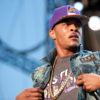 T.I. performing at an outdoor concert