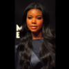 Gabrielle Union in a black dress on the red carpet