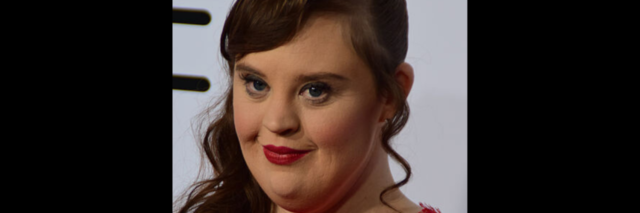 Jamie Brewer on the red carpet