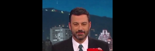 Jimmy Kimmel on his talk show