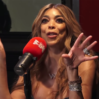 Wendy Williams speaking at a radio show