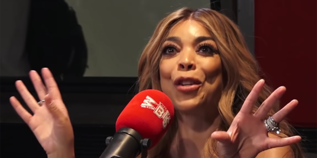 Wendy Williams speaking at a radio show