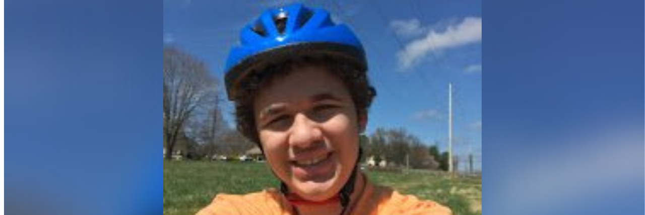 Supporting Kids With Disabilities Studying Online Due to COVID-19 Bryce riding his bicycle.