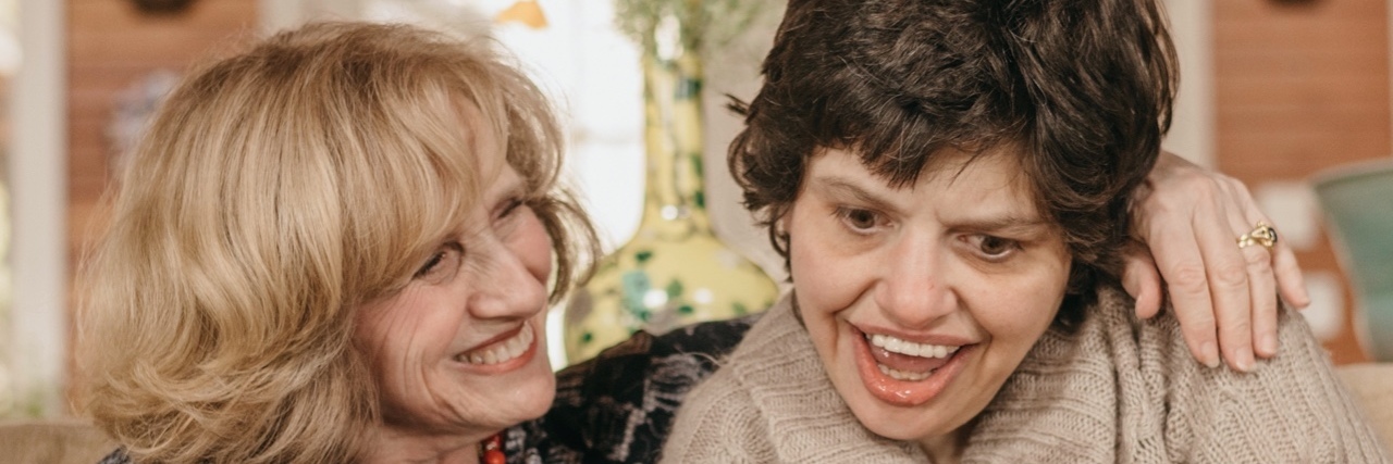 Don't Forget People With Intellectual Disabilities During COVID-19 Eva with her daughter prior to the COVID-19 pandemic.