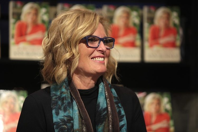 Ann Romney smiles at an event