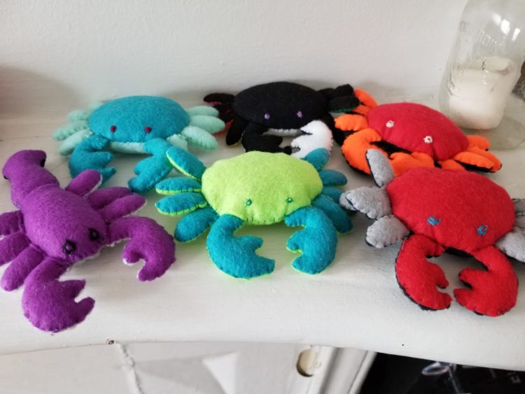 felt crabs