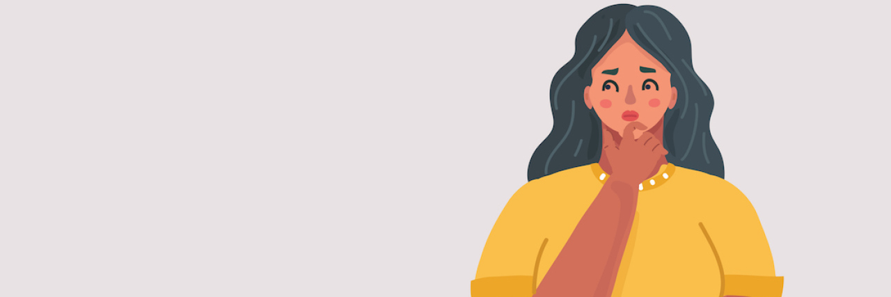 A Friend Led Me to a Life-Saving Diagnosis: Here’s Why That’s a Problem illustration of doubtful young woman.