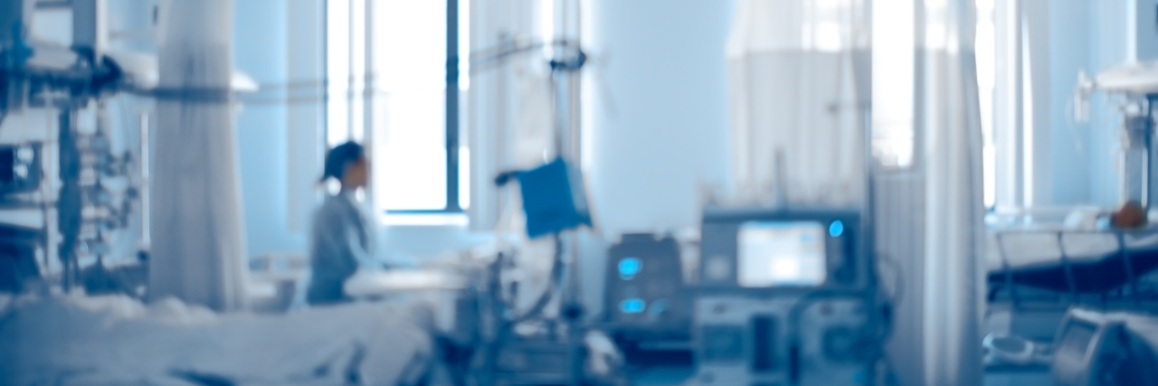 Having Gratitude for Healthcare Workers During the Covid-19 Pandemic photo of intensive care unit of modern hospital, unfocused background.