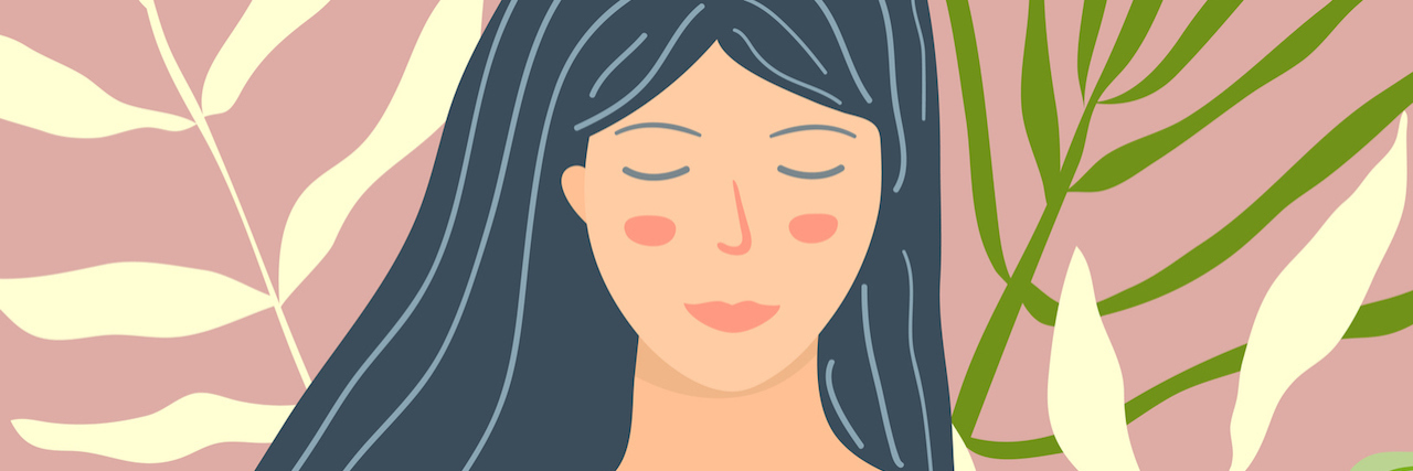 The Positives of Getting Diagnosed With Lupus Illustration of a woman surrounded by nature