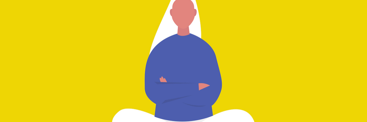 3 Reasons Meditation Can Suck (and Ways to Work Around It) Illustration of a woman meditating