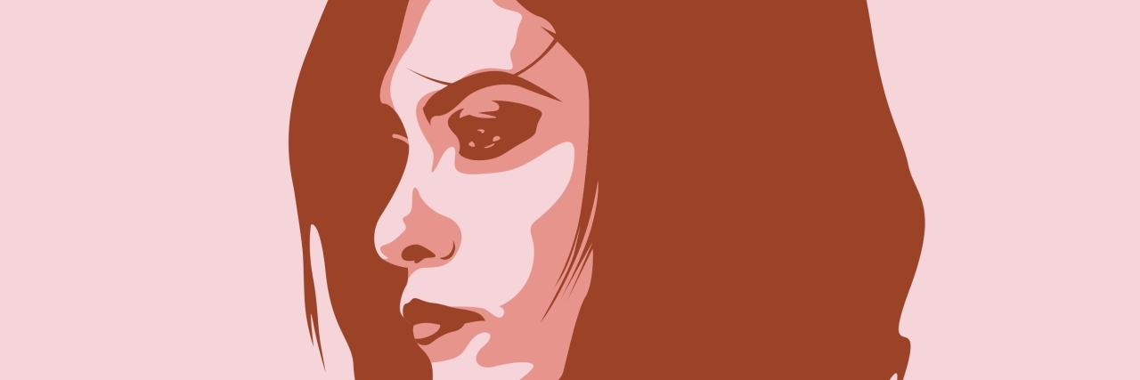 Being Judged for Using a Wheelchair Part-Time illustration of a woman's face