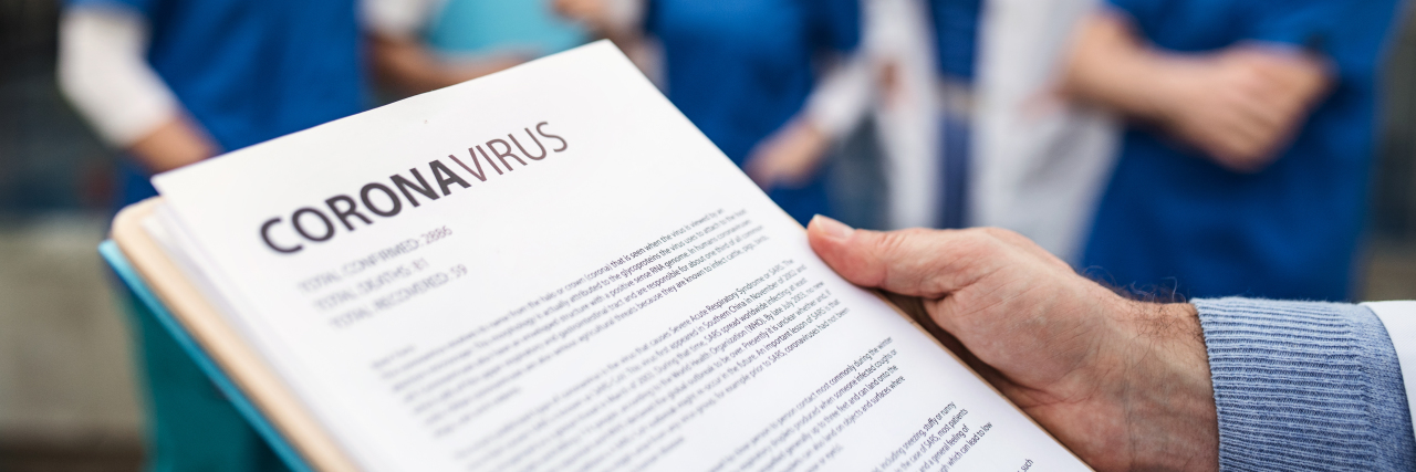 Don't Dismiss COVID-19 Deaths of People With 'Underlying Conditions' Group of doctors and nurses talking about coronavirus.
